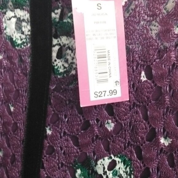 NWT Xhilaration Purple Fit and Flare Dress with Peter Pan Collar Size Small - Picture 4 of 5